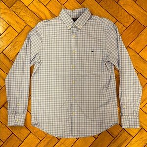 Vineyard Vines Classic Fit Plaid On-The-Go Performance Tucker Shirt
